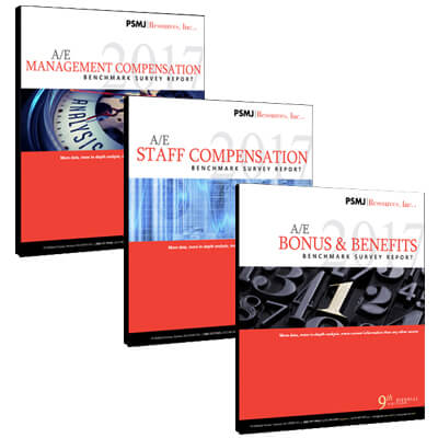 2017 A/E MANAGEMENT, STAFF BENCHMARK, AND BONUS & BENEFITS SURVEY REPORTS BUNDLE